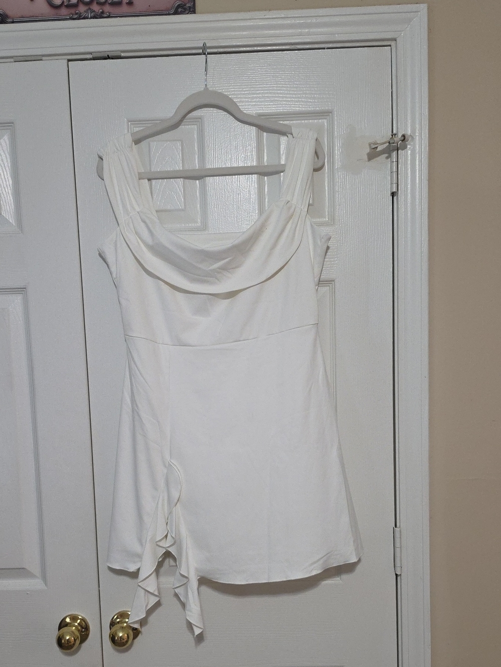 Elegant Strapless Split Mini Dress For Women Club Party Dresses. New